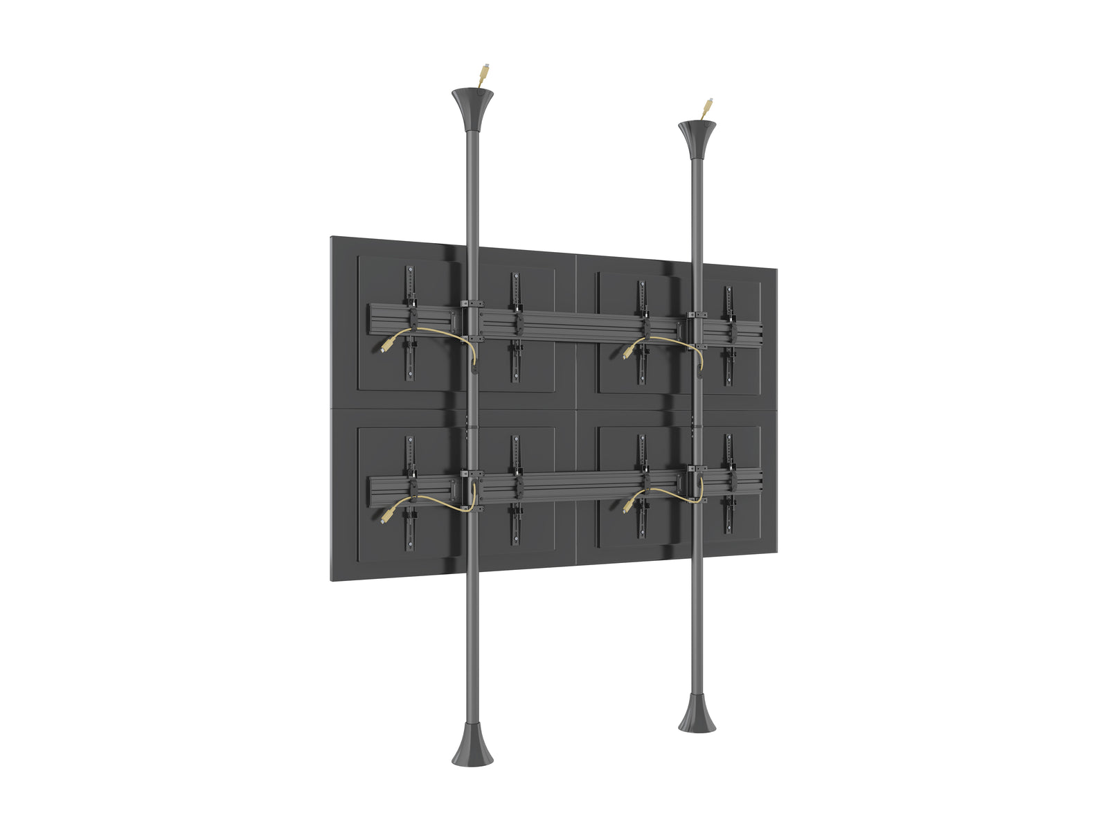 Multibrackets MBFC2UX2 M Pro 3m 4-Screen Floor to Ceiling Mount For 40"-65" Screens | 7350105216084
