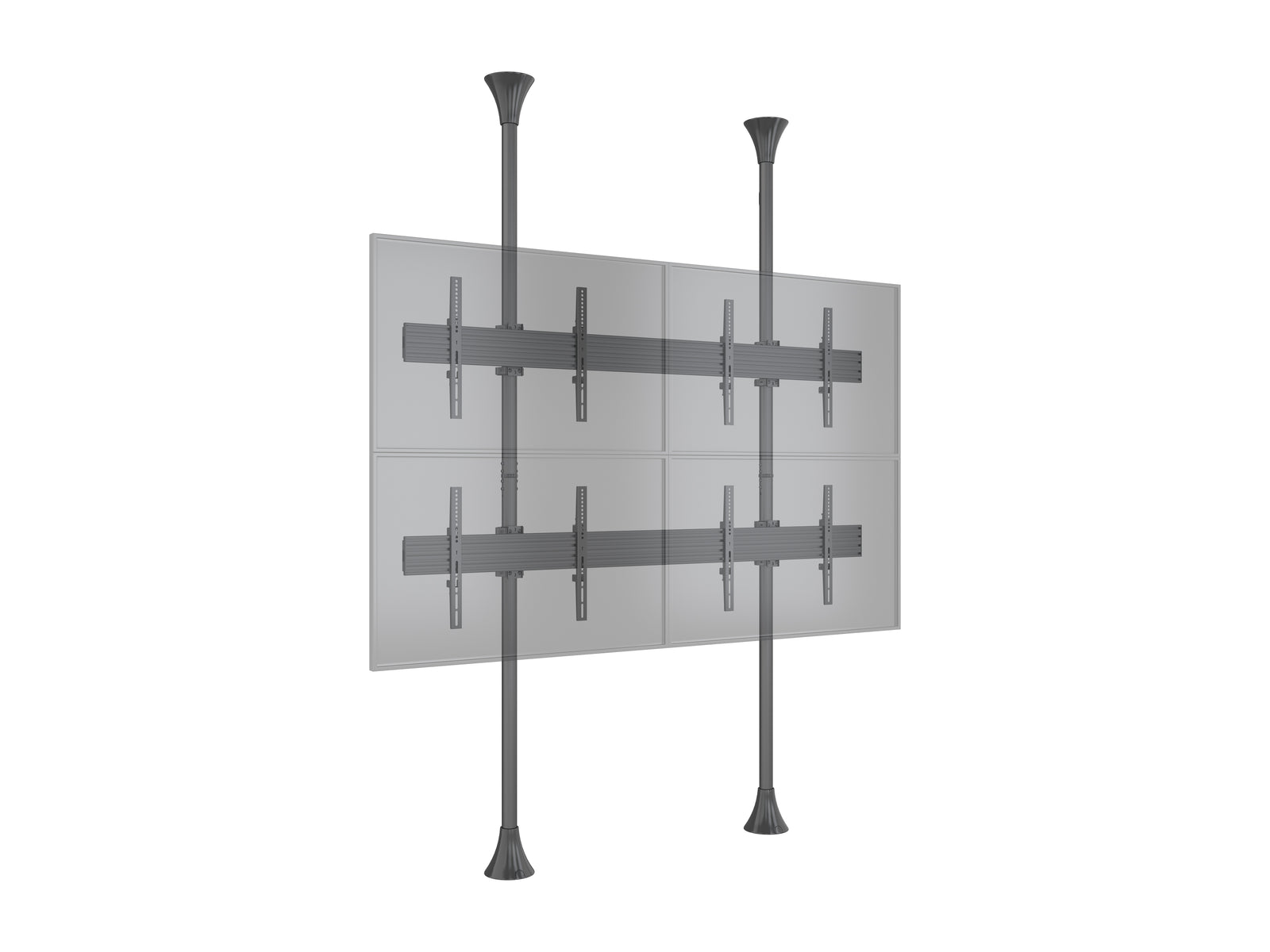 Multibrackets MBFC2UX2 M Pro 3m 4-Screen Floor to Ceiling Mount For 40"-65" Screens | 7350105216084