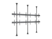 Multibrackets MBFC3UX2 M Pro 3m 6-Screen Floor to Ceiling Mount For 40"-65" Screens | 7350105216107