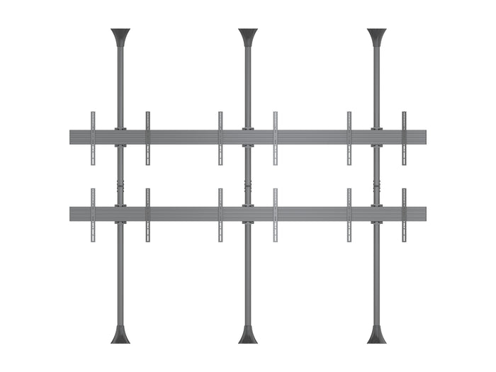 Multibrackets MBFC3UX2 M Pro 3m 6-Screen Floor to Ceiling Mount For 40"-65" Screens | 7350105216107 Floor to Ceiling Display Mount Multibrackets