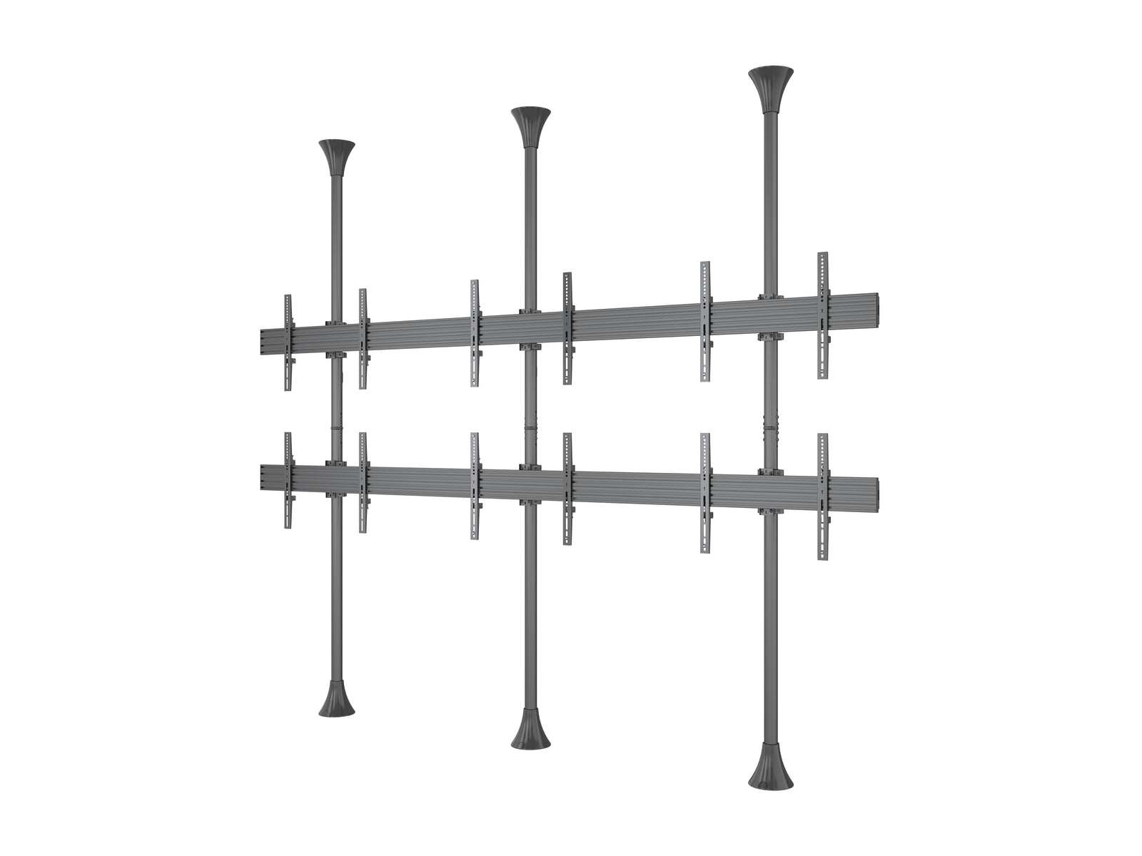 Multibrackets MBFC3UX2 M Pro 3m 6-Screen Floor to Ceiling Mount For 40"-65" Screens | 7350105216107