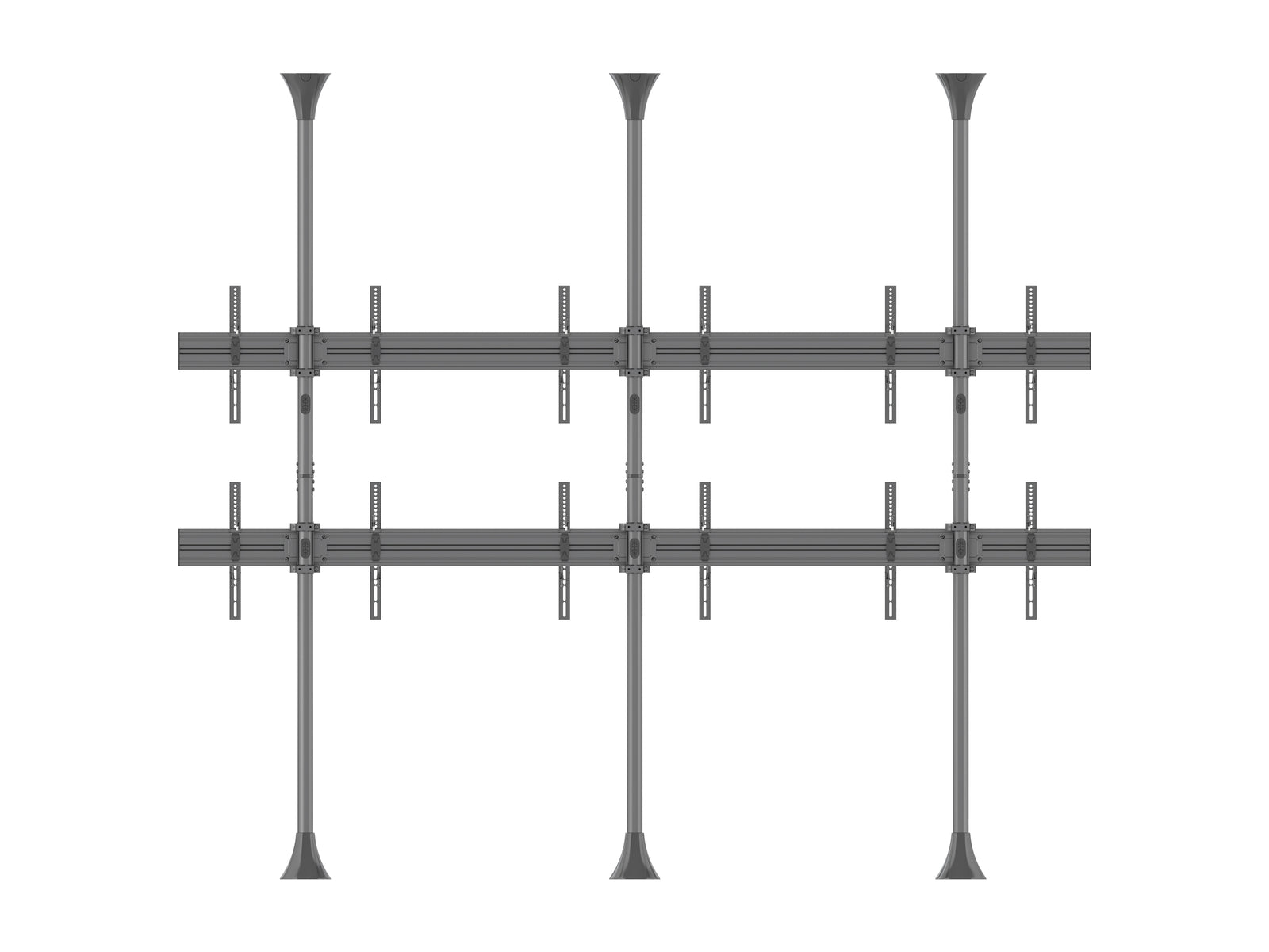 Multibrackets MBFC3UX2 M Pro 3m 6-Screen Floor to Ceiling Mount For 40"-65" Screens | 7350105216107