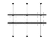 Multibrackets MBFC3UX2 M Pro 3m 6-Screen Floor to Ceiling Mount For 40"-65" Screens | 7350105216107
