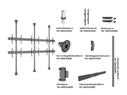Multibrackets MBFC3UX2 M Pro 3m 6-Screen Floor to Ceiling Mount For 40"-65" Screens | 7350105216107