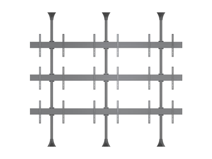 Multibrackets MBFC3UX3 M Pro 3m 9-Screen Floor to Ceiling Mount For 40"-65" Screens | 7350105216114 Floor to Ceiling Display Mount Multibrackets