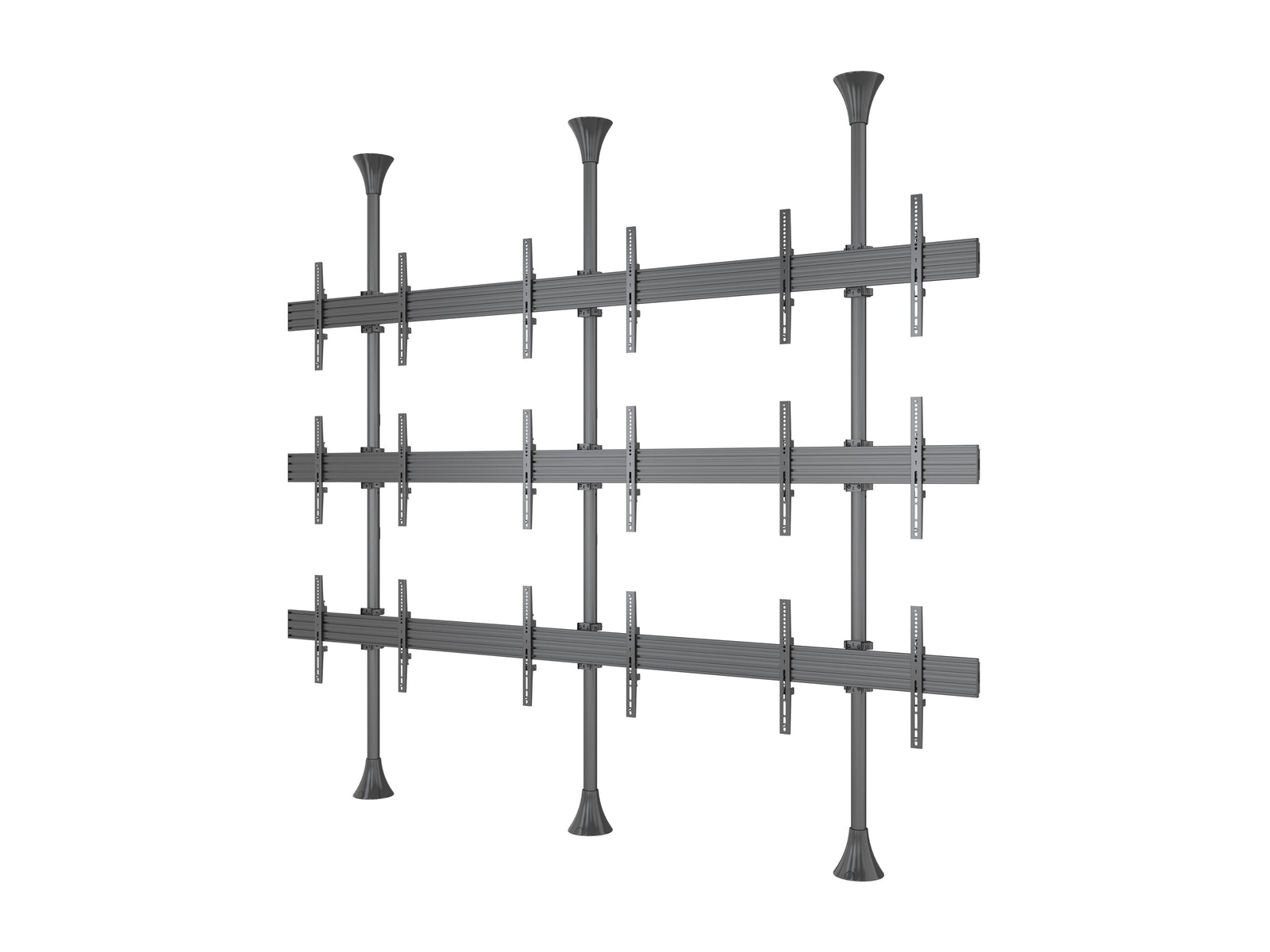 Multibrackets MBFC3UX3 M Pro 3m 9-Screen Floor to Ceiling Mount For 40"-65" Screens | 7350105216114