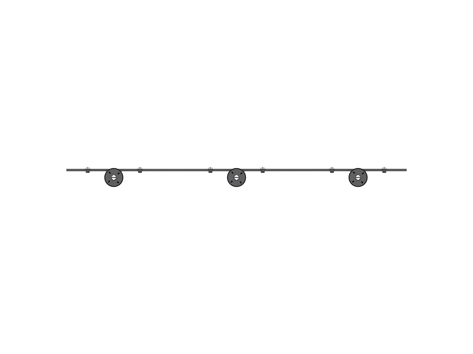 Multibrackets MBFC3UX3 M Pro 3m 9-Screen Floor to Ceiling Mount For 40"-65" Screens | 7350105216114