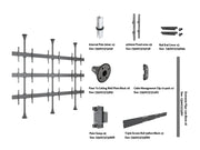 Multibrackets MBFC3UX3 M Pro 3m 9-Screen Floor to Ceiling Mount For 40"-65" Screens | 7350105216114