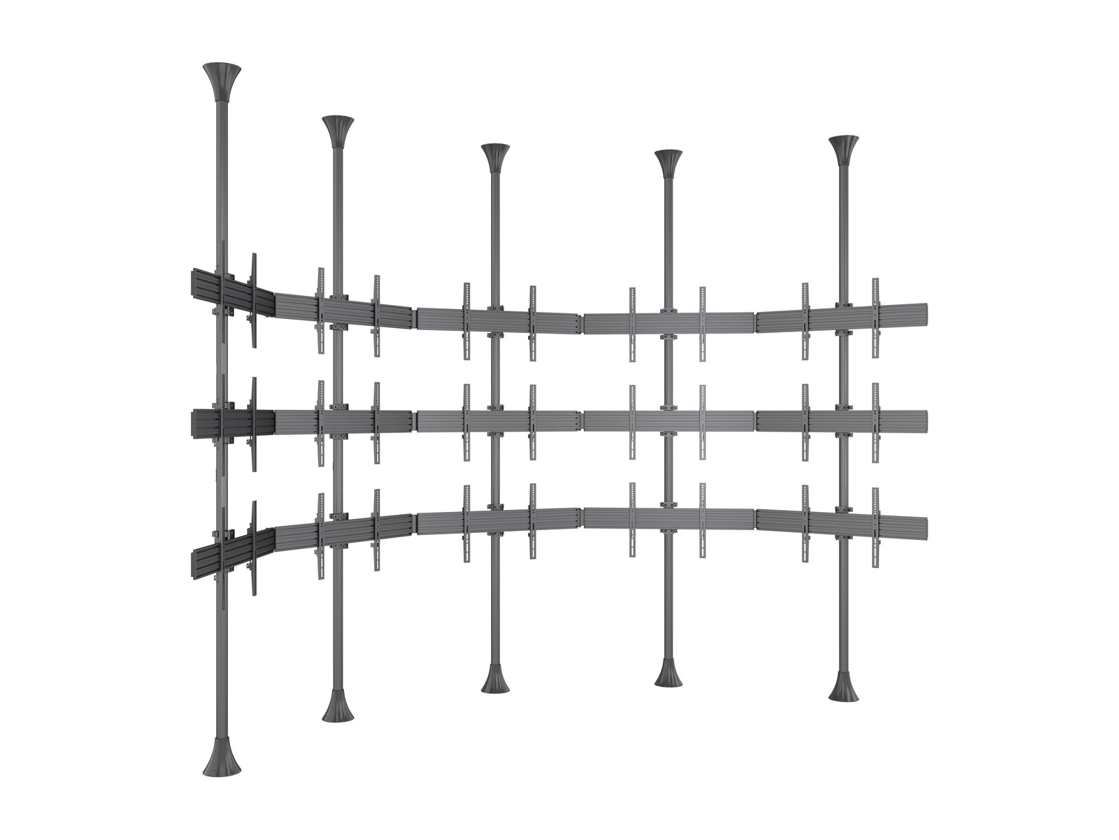 Multibrackets MBFC5UX3S M Pro 3m 15-Screen Floor to Ceiling Mount For 40"-65" Screens | 7340234811601