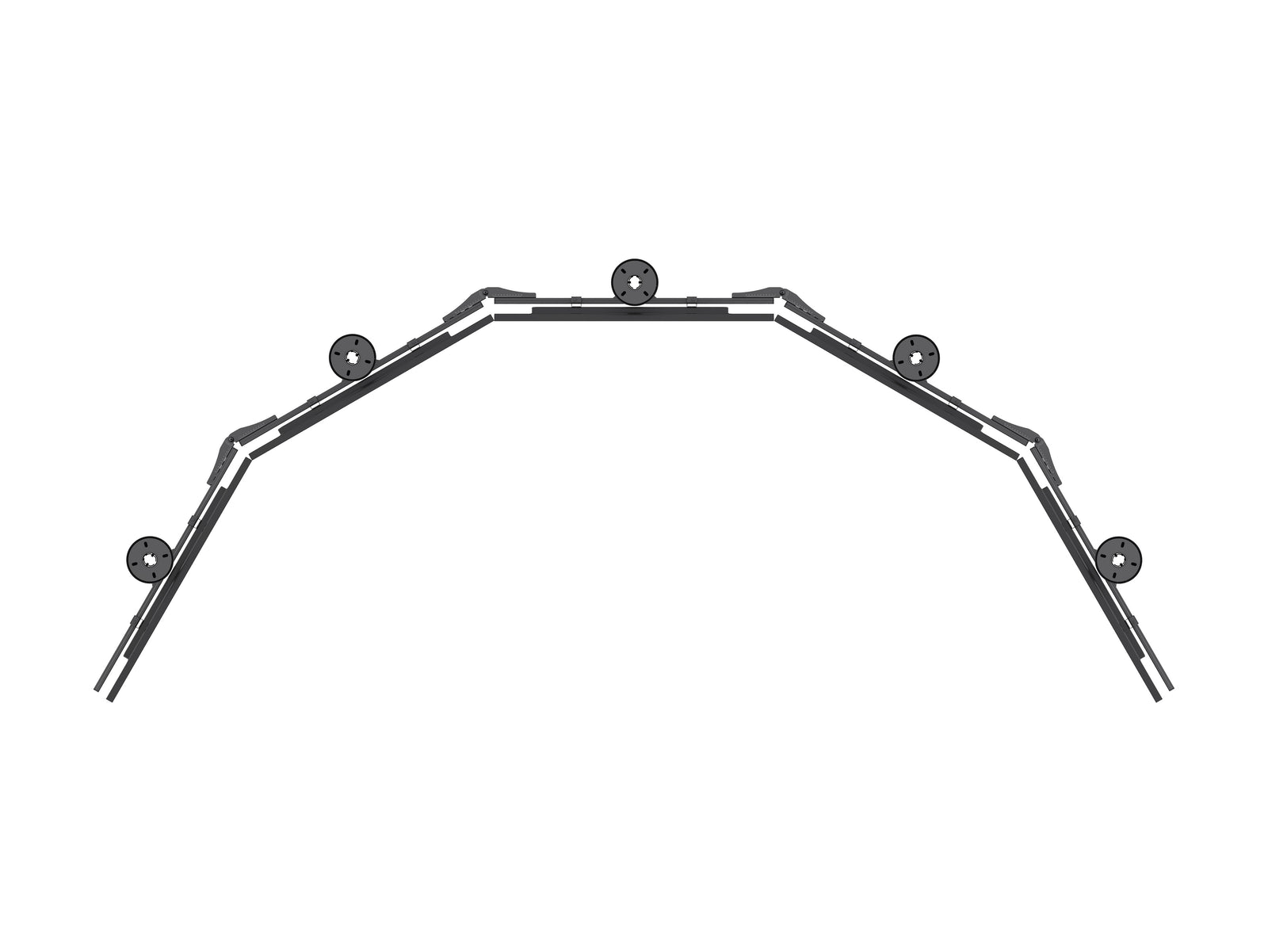 Multibrackets MBFC5UX3S M Pro 3m 15-Screen Floor to Ceiling Mount For 40"-65" Screens | 7340234811601