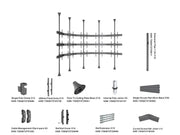 Multibrackets MBFC5UX3S M Pro 3m 15-Screen Floor to Ceiling Mount For 40"-65" Screens | 7340234811601