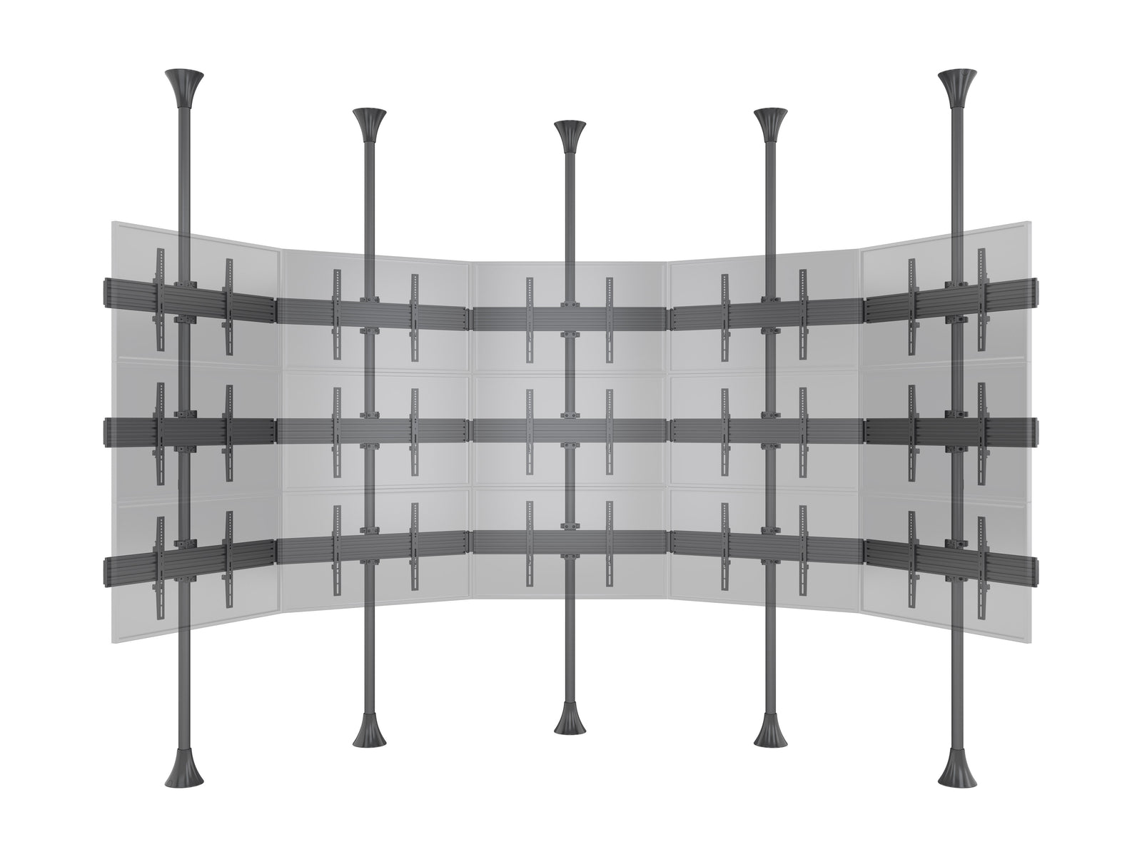 Multibrackets MBFC5UX3S M Pro 3m 15-Screen Floor to Ceiling Mount For 40"-65" Screens | 7340234811601
