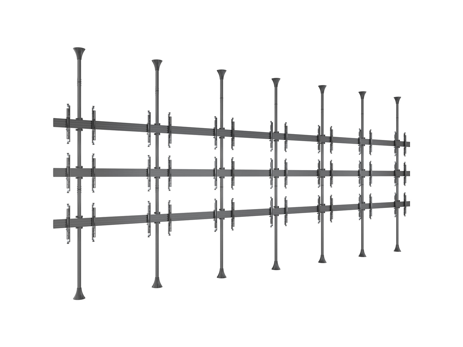Multibrackets MBFC7UX3 M Pro 3m 21-Screen Floor to Ceiling Mount for 40"-65" Screens | 7350105216664
