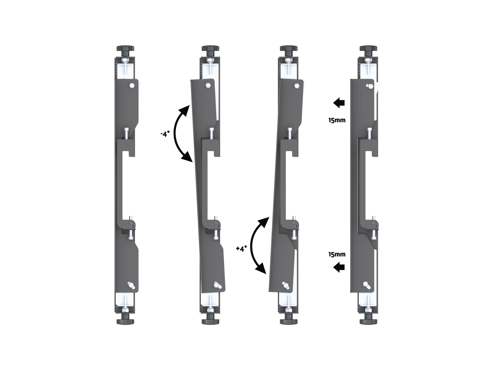 Multibrackets MBFC7UX3 M Pro 3m 21-Screen Floor to Ceiling Mount for 40"-65" Screens | 7350105216664