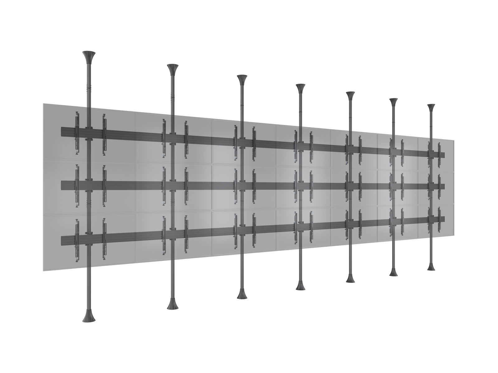 Multibrackets MBFC7UX3 M Pro 3m 21-Screen Floor to Ceiling Mount for 40"-65" Screens | 7350105216664