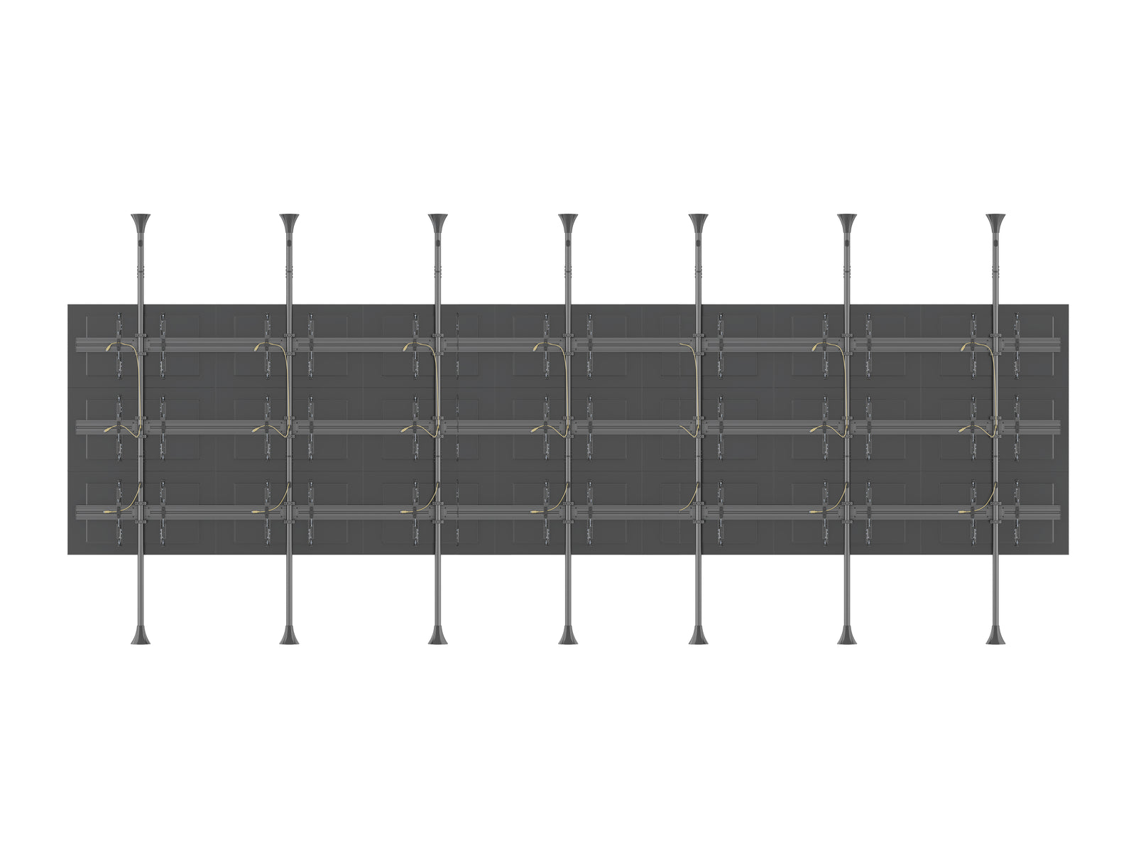 Multibrackets MBFC7UX3 M Pro 3m 21-Screen Floor to Ceiling Mount for 40"-65" Screens | 7350105216664