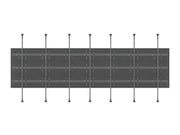 Multibrackets MBFC7UX3 M Pro 3m 21-Screen Floor to Ceiling Mount for 40"-65" Screens | 7350105216664