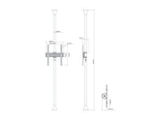 Multibrackets MBFCUP M Pro 3m Floor to Ceiling Mount For 55"-86" Screens | 7350105219931