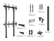 Multibrackets MBFM2X2UP M Pro 2x2 Floormount Column For 32"-65" Screens | 7350105217708