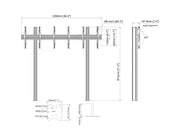 Multibrackets MBFM3x1UP M Pro Floormount Column For 55"-65" Screens | 7350105218842