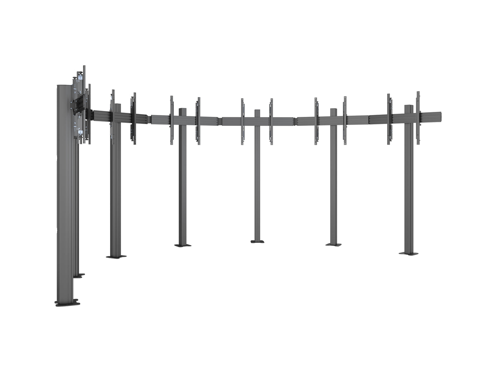 Multibrackets MBFMC7X1U 7-Screen M Pro Floormount For 32"-65" Screens | 7350105217456