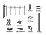 Multibrackets MBFMC7X1U 7-Screen M Pro Floormount For 32"-65" Screens | 7350105217456