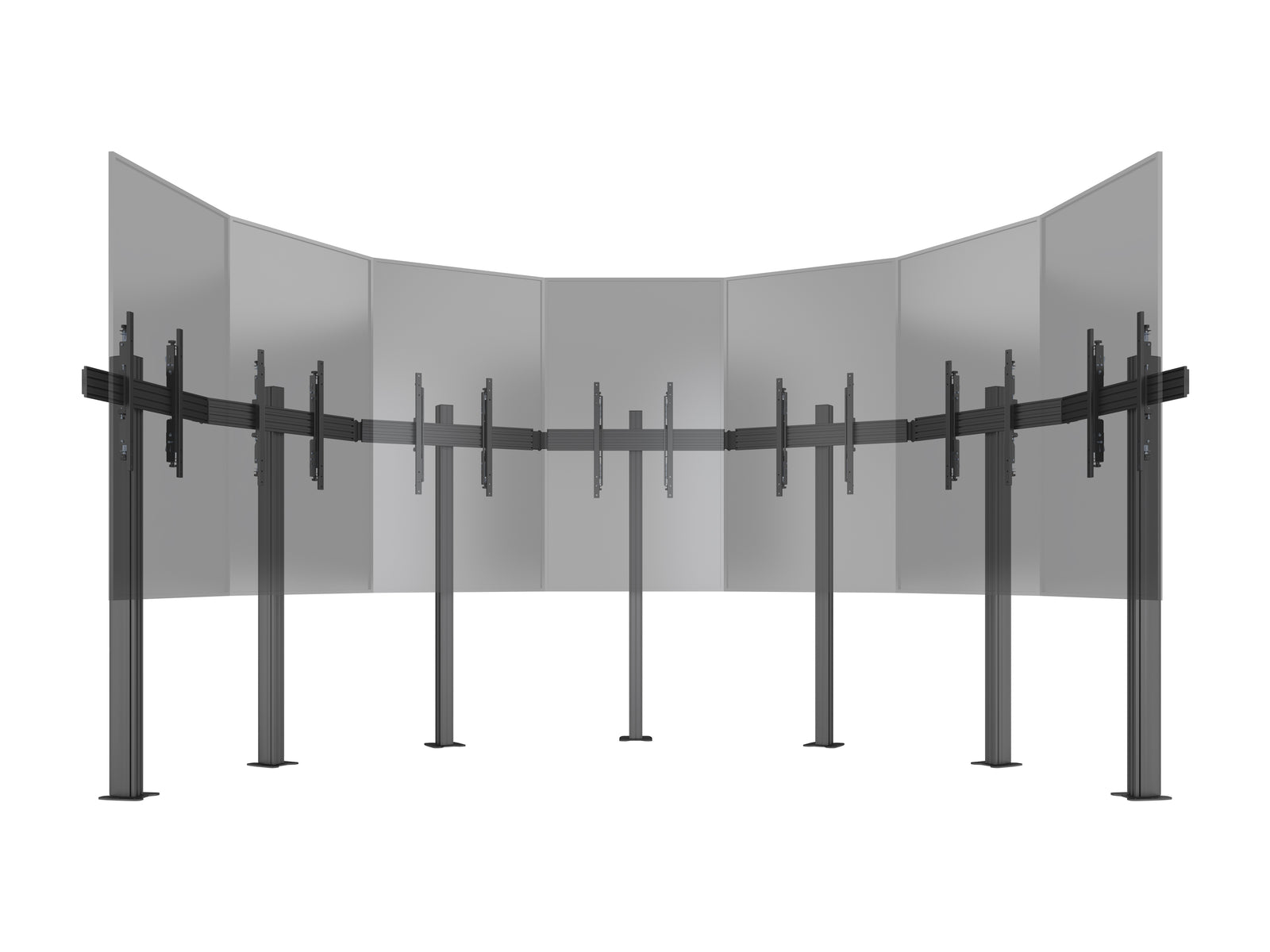 Multibrackets MBFMC7X1U 7-Screen M Pro Floormount For 32"-65" Screens | 7350105217456