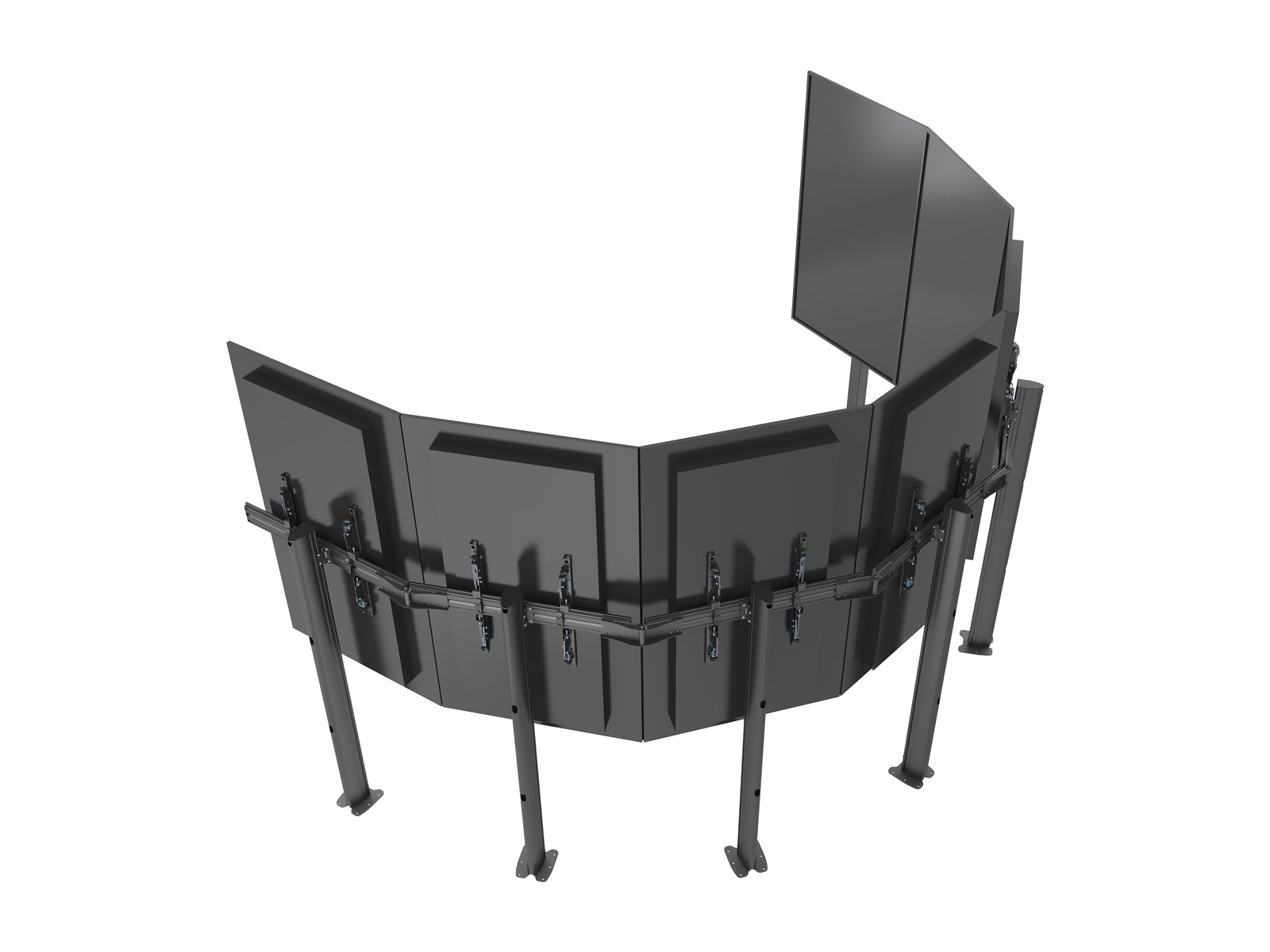 Multibrackets MBFMC7X1U 7-Screen M Pro Floormount For 32"-65" Screens | 7350105217456