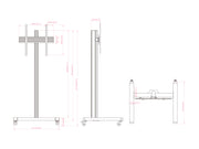 Multibrackets MBFS1U M Pro Floor Stand For 43"-75" Screens | 7350073738397 Floor Stand Multibrackets