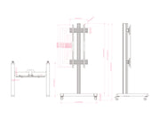 Multibrackets MBFS1U M Pro Floor Stand For 65"-100" Screens | 7350105219481 Floor Stand Multibrackets