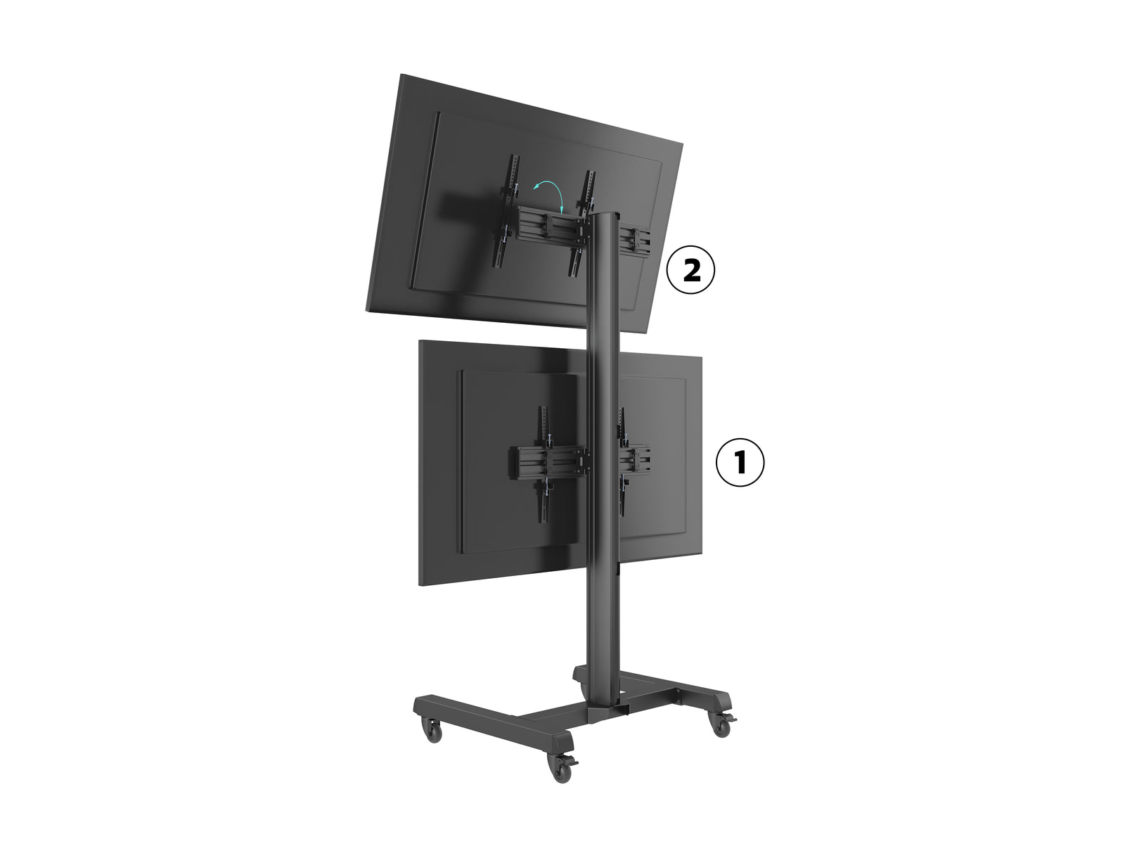 Multibrackets MBFS2U M Pro Dual-Screen Floor Stand For 55" Screens | 7350073738403 Floor Stand Multibrackets