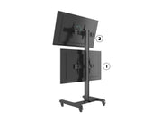 Multibrackets MBFS2U M Pro Dual-Screen Floor Stand For 55" Screens | 7350073738403 Floor Stand Multibrackets