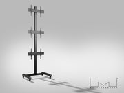 Multibrackets MBFS3U M Pro Triple-Screen Floor Stand For 55" Screens | 7350073738403 Floor Stand Multibrackets