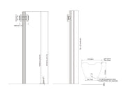 Multibrackets MBFSC1U M Pro 1.8m Floor Stand For 17"-55" Screens | 7340234813674 Floor Stand Multibrackets