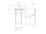 Multibrackets MBFSC1U M Pro Floor Stand For 65"-100" Screens | 7350022738461