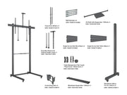Multibrackets MBFSC1U M Pro Floor Stand For 65"-100" Screens | 7350022738461