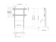 Multibrackets MBFSC1U M Pro Floor Stand For 85"-120" Screens | 7340234812806