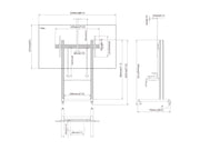 Multibrackets MBFSC1U M Pro Floorstand For 65"-100" Screens | 7350022738454