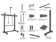 Multibrackets MBFSC1U M Pro Floorstand For 65"-100" Screens | 7350022738454
