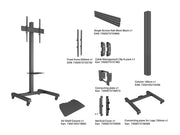 Multibrackets MBFSC1UW M Pro 1.5m Floor Stand For 43"-75" Screens | 7350073731657 Floor Stand Multibrackets