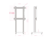 Multibrackets MBFSC1UW M Pro Floor Stand For 85"-115" Screens | 7340234812509
