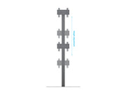 Multibrackets MBFSC2U M Pro 1.8m Floor Stand For 17"-50" Screens | 7340234813681 Floor Stand Multibrackets