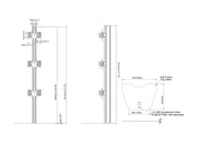 Multibrackets MBFSC3U M Pro 1.8m Floor Stand For 15"-32" Screens | 7350022739062 Floor Stand Multibrackets