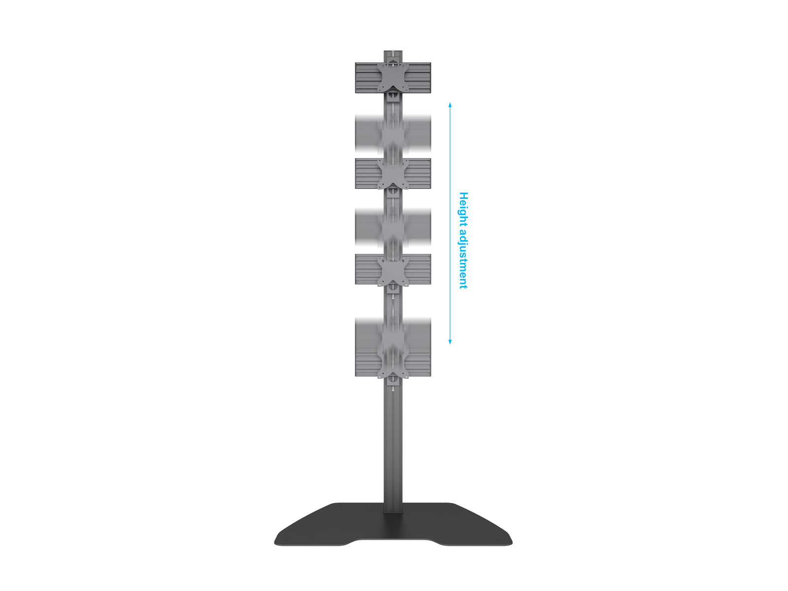Multibrackets MBFSC4U M Pro 1.8m 4-Screen Floor Stand For 15"-32" Screens | 7340234810321 Floor Stand Multibrackets