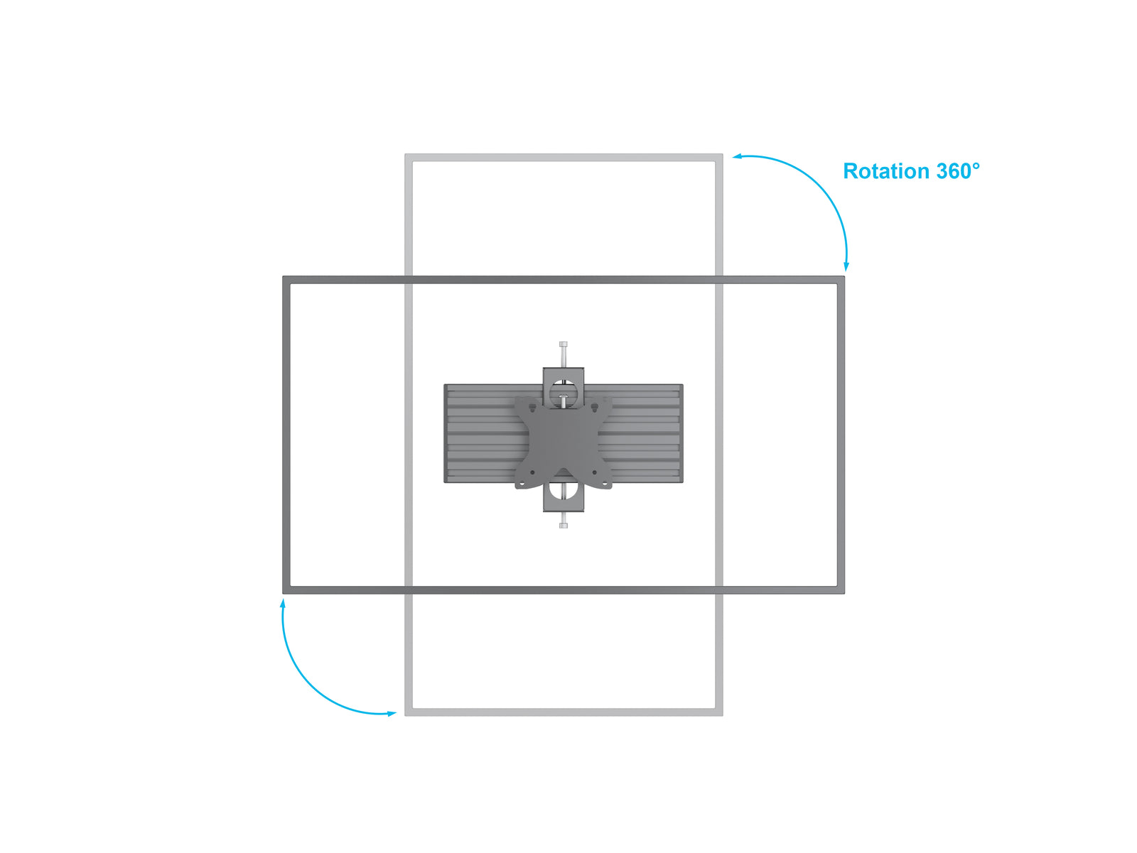 Multibrackets MBFSC4U M Pro 1.8m 4-Screen Floor Stand For 15"-32" Screens | 7340234810321 Floor Stand Multibrackets