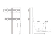 Multibrackets MBFSC4U M Pro 1.8m 4-Screen Floor Stand For 15"-32" Screens | 7350022739055 Floor Stand Multibrackets