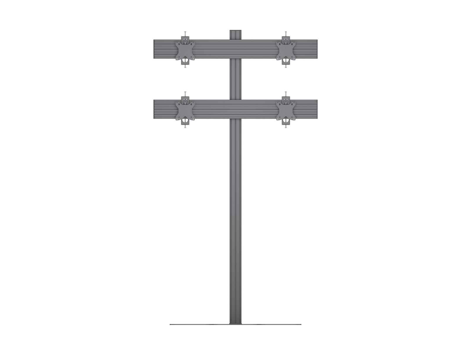 Multibrackets MBFSC4U M Pro 1.8m 4-Screen Floor Stand For 15"-32" Screens | 7350022739055 Floor Stand Multibrackets