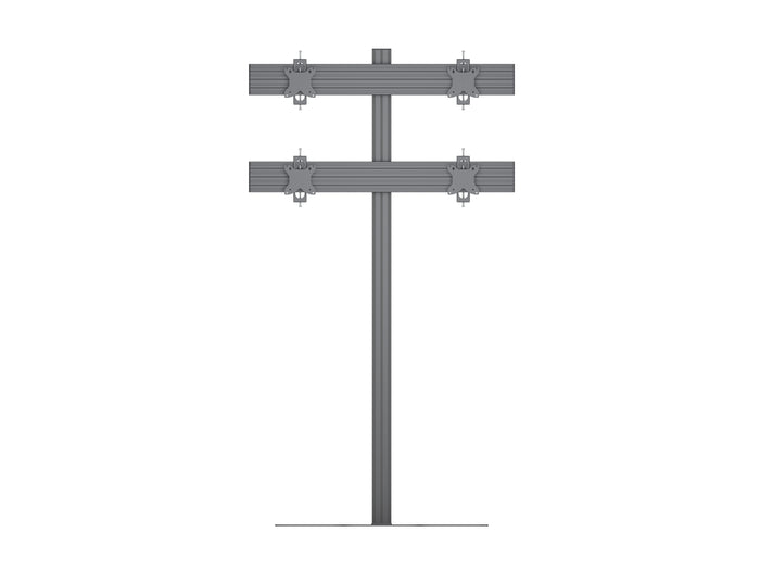 Multibrackets MBFSC4U M Pro 1.8m 4-Screen Floor Stand For 15"-32" Screens | 7350022739055 Floor Stand Multibrackets