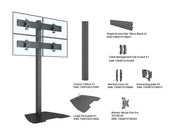 Multibrackets MBFSC4U M Pro 1.8m 4-Screen Floor Stand For 15"-32" Screens | 7350022739055 Floor Stand Multibrackets