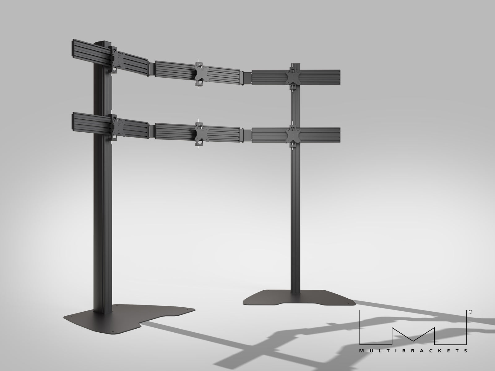 Multibrackets MBFSC6U M Pro 1.8m 6-Screens Floor Stand For 15"-32" Screens | 7340234810178 Floor Stand Multibrackets